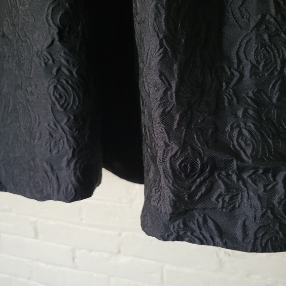 Draper James RSVP Black Rose Patterned Textured Sleeveless Dress, Womens XL - Picture 5 of 8